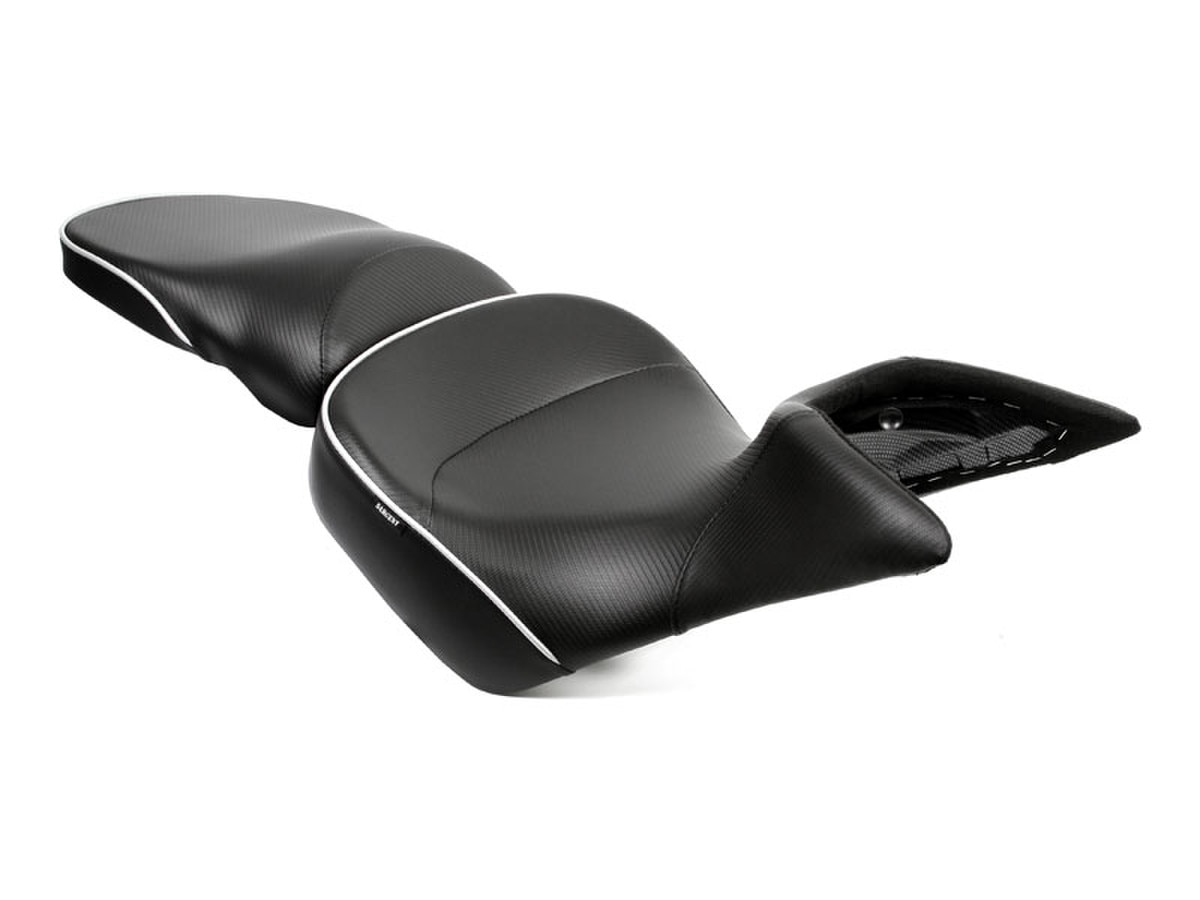TRIUMPH TIGER 800/800 XC (2011-19) - World Sport Adventure Touring Seat, Low Version, Silver Welt